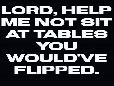 tables flipped